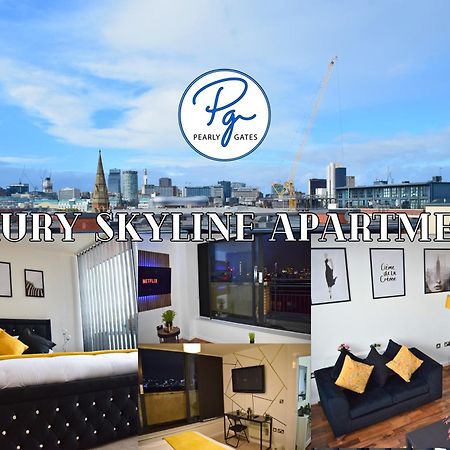 Penthouse - Amazing City Skyline Views - Balcony - Free Extra 2 Hours - Free Parking - Utilita Arena - Bullring Shopping - New St Station- Super King Size Bed Birmingham Exteriér fotografie