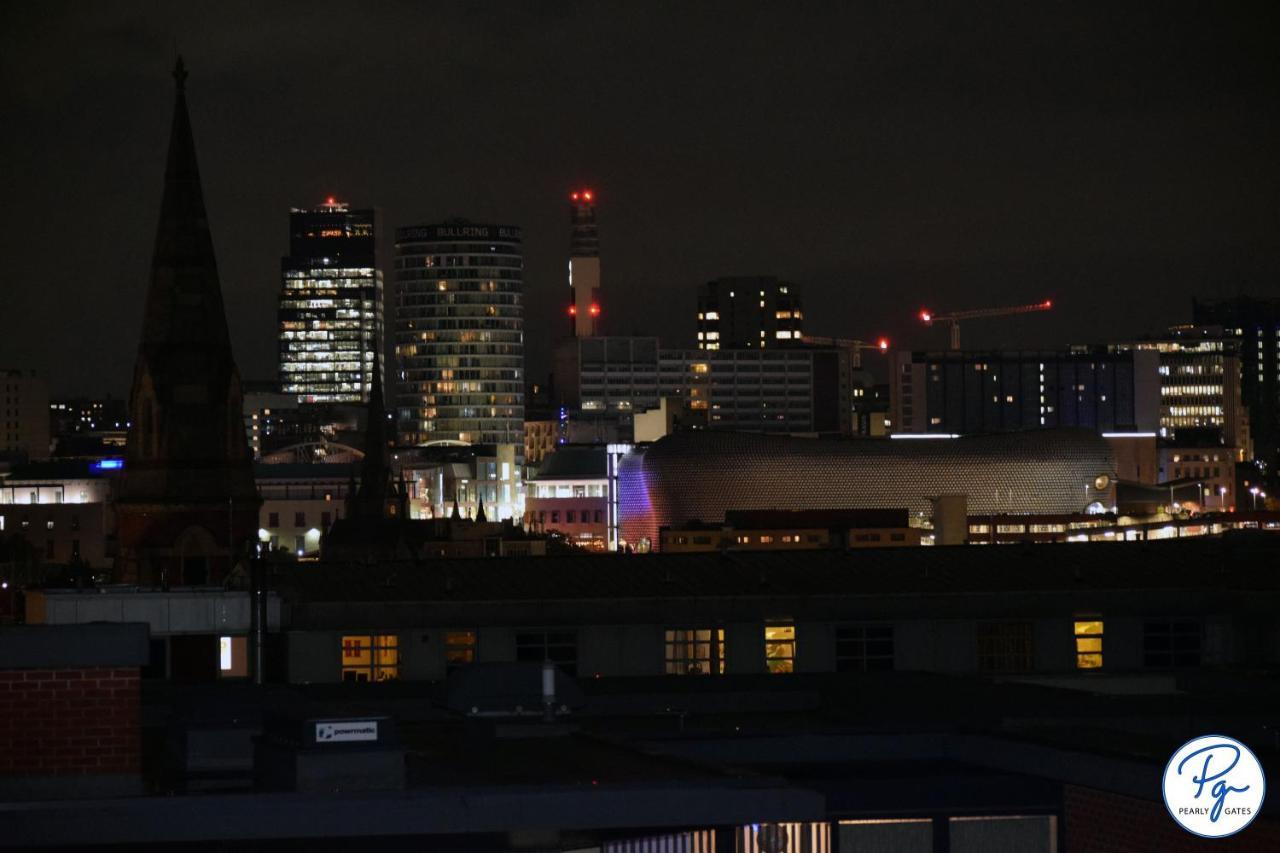 Penthouse - Amazing City Skyline Views - Balcony - Free Extra 2 Hours - Free Parking - Utilita Arena - Bullring Shopping - New St Station- Super King Size Bed Birmingham Exteriér fotografie